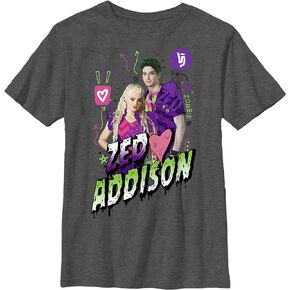 Disney Zombies Zedisson Boy's Heather Crew Tee