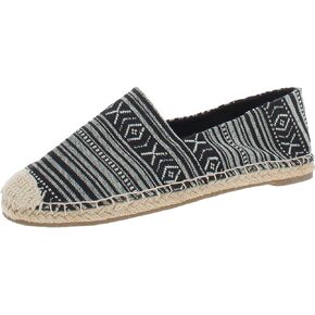 Minnetonka Women’s Pam Espadrille - Handcrafted with Microsuede Fabric Lining, MinnFLEX Rubber Outsole, Elastic Gore, Patterned Fabric Upper, and Cushion Insole