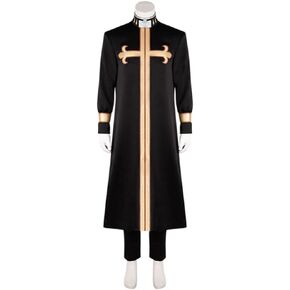 RocailleCos JOJO Stone Ocean Anime Enrico Pucci Cosplay Costume Robe Uniform for Halloween