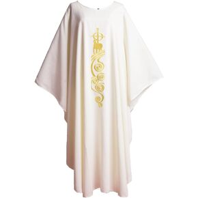 BLESSUME Priest Chasuble Stole Church Lamb of God Embroidered Mass Vestments