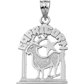 Claddagh Gold Personalized 925 Sterling Silver Zodiac Sign Charm Pendant