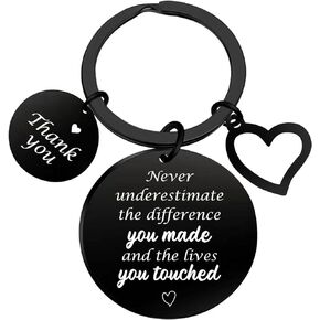 Inspirational Teachers Appreciation Gifts for Coworkers, Leaving Thank You Gifts for Women Mothers Day Keychains Gift, Nurse Boss Lady Gifts for Women, Christmas Retirement gifts