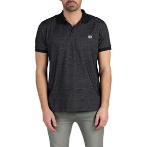 Toofashy Cotton Classic Polo Shirt for Men - Short Sleeve Textured Cotton Jacquard Pattern with Ribbed Collar in Saudi Arabia