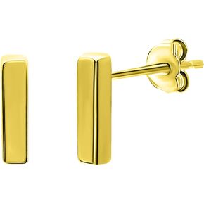 Sea of Ice Sterling Silver Polish Finished Water Drop Dangle, Mini Bar, Triangle, Infinity Minimalist Stud Earrings for Women - Elegant Sterling Silver Earrings for Women – Nickel-Free