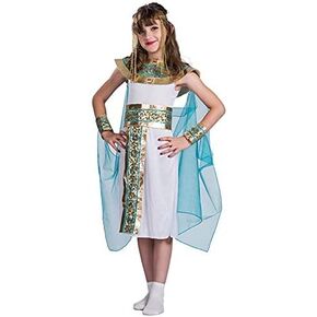 زي ميجارتيكو للهالوين للفتيات الملكة المصرية كليوباترا مع غطاء للرأس للأطفال in Kuwait