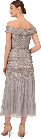 Adrianna Papell Women's Beaded Long Dress in Kuwait