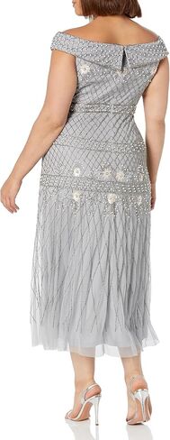 Adrianna Papell Women's Beaded Long Dress in Kuwait