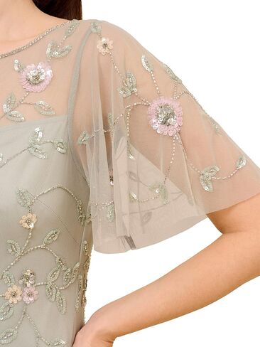 Adrianna Papell Women's Beaded Long Dress in Kuwait