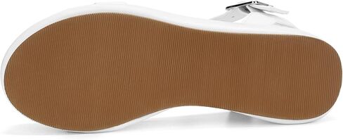 صندل نسائي ذو نعل سميك من Meiiei، صندل بكعب عريض مع حزام كاحل قابل للتعديل in Kuwait