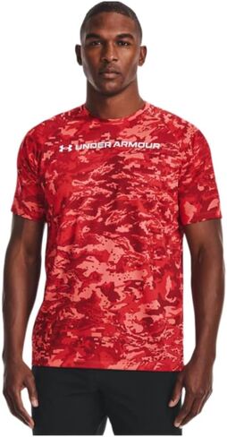 قميص UA Tech ABC Camo فضفاض بأكمام قصيرة للرجال من Under Armour مقاس متوسط in Saudi Arabia