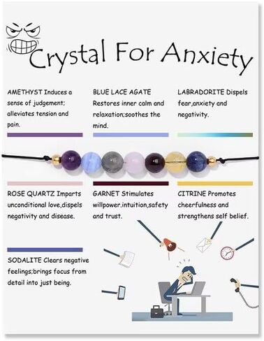 Azusa الشمس شفاء كريستال الرغبات أساور مجوهرات هدايا للنساء الرجال الإجهاد الإغاثة القلق اليوغا سوار الأحجار الكريمة شبه الكريمة مطرز أساور الحجر الطبيعي حماية الطاقة سوار in Kuwait