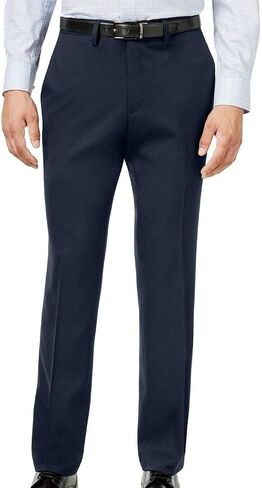 Reaction Kenneth Cole Mens Navy Stretch, Slim Fit Stretch Pants 36W L in Saudi Arabia