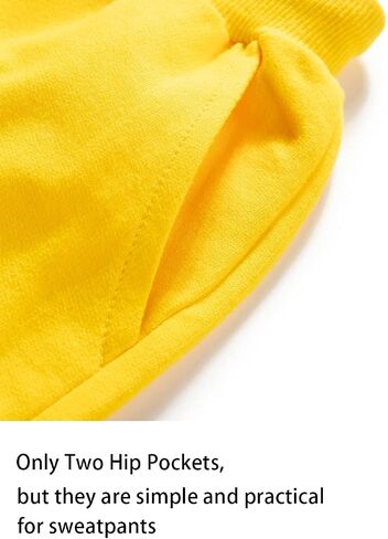 WIYOSHY Boys' Solid Color Drawstring Cotton Sweatpants Jogger Pants for Kids in Saudi Arabia