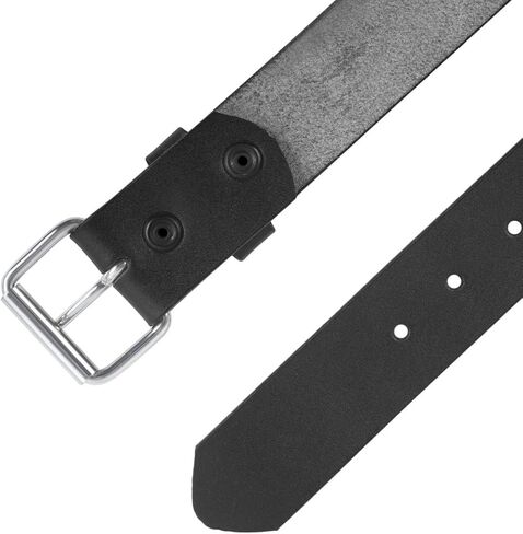 حزام جلد كاجوال للرجال للجينز وسراويل العمل | إبزيم قابل للتبديل بواسطة Snap On/Off | عرض 1.5 بوصة in Kuwait
