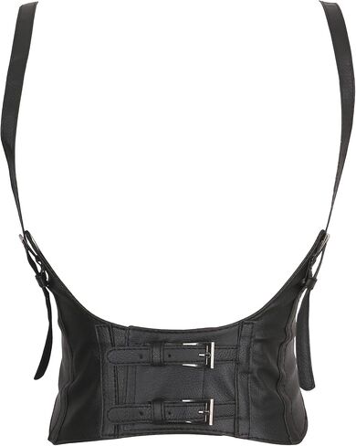 Women's Fashion Waist Belt Faux Leather Underbust Corset in Saudi Arabia