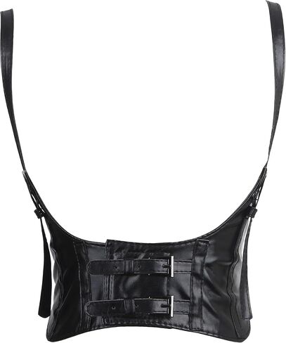 Women's Fashion Waist Belt Faux Leather Underbust Corset in Saudi Arabia