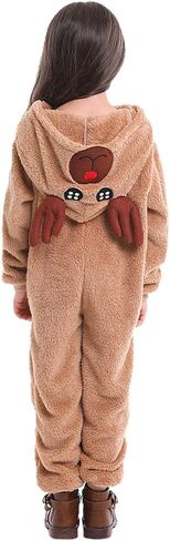 Soyoekbt Kids Reindeer Costume for Christmas Boy Girl Animal Onesies Pajamas for Xmas in Saudi Arabia