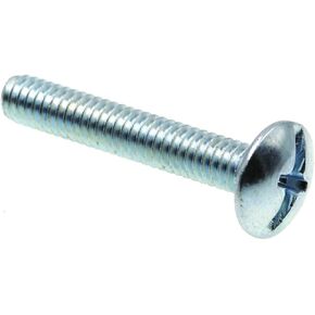 Prime-Line 9006761 Machine Screw, Truss Head, Slotted/Phillips Combo, #8-32 X 1 in, Zinc Plated Steel, Pack of 75