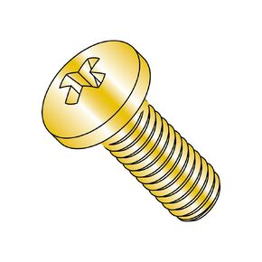 Small Parts MS35206-211 Steel Pan Head Machine Screw, Cadmium Plated, Meets MS-35206, #1 Phillips Drive, #4-40 Thread Size, 1/8" Length, Fully Threaded, USA Made (Pack of 100)