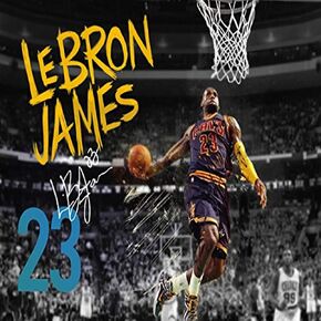777 Tri-Seven Entertainment LeBron James Poster Cleveland Cavaliers 23 Photo Art Print, (24x18), Multicolor