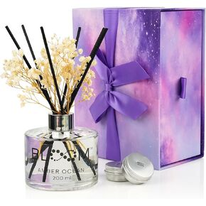 Oil Sticks diffuser Decor Set - Gift Ready 6.7 oz - Lavender & Vanilla Scent