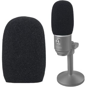 YOUSHARES Foam Microphone Windscreen Compatible with K670 Fifine USB Microphone for Recording, Podcasting, Wind Cover Mic Pop Filter