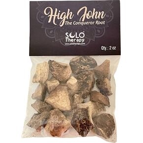Solo Therapy High John The Conqueror Root, 2 oz, Ipomoea Jalapa, High John Root, for Spells, Magick, Charms, Drawing Luck, Financial Success, Increasing Love, Luck and Justice