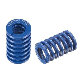 uxcell Compression Die Spring, 16mm OD 25mm Free Length 65Mn 343N Load Capacity Blue 5pcs