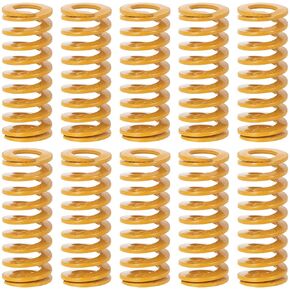 10Pcs 3D Printer Die Springs, Heating Bed Springs, Glass Platform Levelling Springs, Compression Spring, High Temperature Resistance, Shock Absorption, Flat Wire Springs (OD: 0.31in, L: 0.79in)