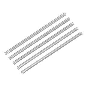 uxcell 5Pcs Compression Spring, Wire Diameter 0.012", OD 0.08", Free Length 1.97" 304 Stainless Steel Coil Mechanical Compressed Spring, Silver
