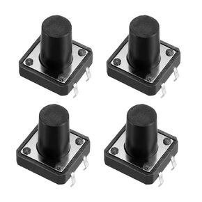 uxcell 12x12x13mm Panel Momentary 4-Pin PCB DIP Tactile Tact Push Button Switch 13PCS