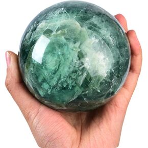 Large Labradorite Crystal Ball with Stand Natural Crystals Sphere Gemstone Ball Meditation Witchcraft Home Decor 100-110mm/3.9-4.3"