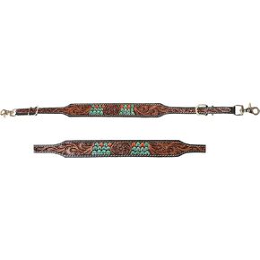 CHALLENGER Western Tack Cactus Tooled Leather Wither Breast Collar Strap 105HR13