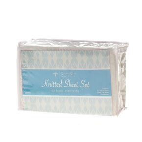 Medline MDTDEALERPK2 Soft-Fit Knitted Dealer Pack Sheet Set for Twin Bed, White (Pack of 6)