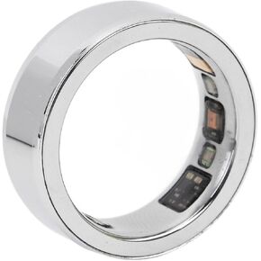 Luqeeg Smart Health Ring, Bluetooth Pressure Sleep Monitoring Health Ring Fitness IPX8 Waterproof Rechargeable Health Monitor for Heart Rate, Body Temperature, Sleep, Pedometer