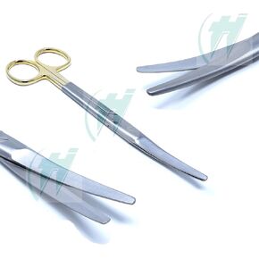 T/C Mayo Dissecting Scissors 6.75" Curved with Tungsten Carbide Inserts Premium Grade Quality (HTI BRAND)