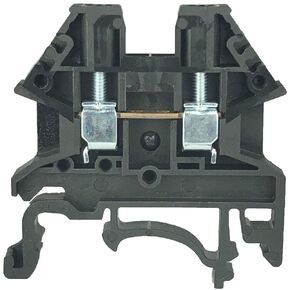 Dinkle Black DK2.5N-BK DIN Rail Terminal Block Screw Type UL 600V 20A 12-22AWG (40)