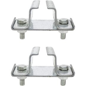 T Tulead Channel Trolley Track Support Hanger Bracket Stainless Steel Troller Hanger Support Pack of 2