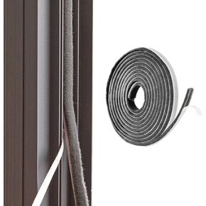 16.5FT Brush Weather Stripping - Weatherstripping for Sliding Windows/Glass Doors, Neat Pile Self Adhesive Seal Strip Draft Stoppers - 0.35" Wide X 0.2" Thick