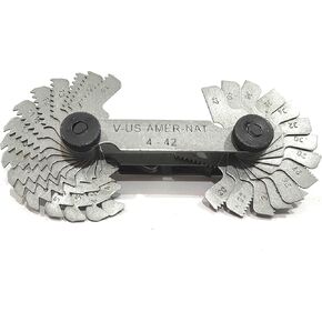 Assorts Imperial 4-62 G Whitworth 52 Blades Screw Thread Pitch Gauge, Metric 0.25 mm to 6 mm in Kuwait