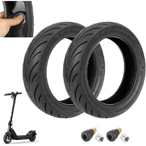 9.5x2.50 Electric Scooter Tire 9.5 Inch Tubeless Tire with Live Glue Repairable Tire [Self Repairing] [Tubeless Tires] [with Tire Air Valve] [Non-Slip] [Shockproof] for NIU/KQi3 Tire Replacement