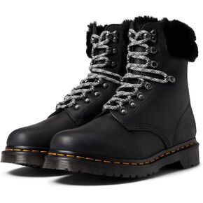 Dr. Martens mens 1460 Serena Collar Milo Faux Fur