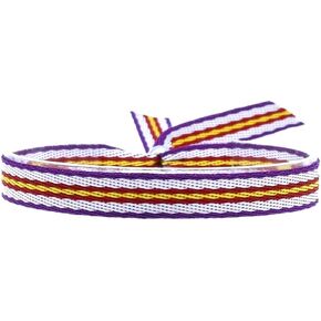 BDM Real Madrid bracelet, adjustable fabric bracelet, Madridista colors, merengue with Spain