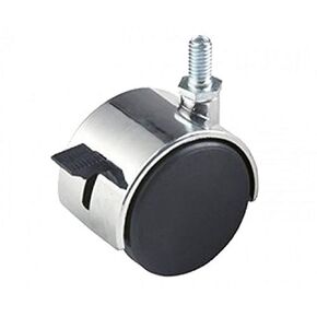 NAHANCO TW12LK 2" Twin Wheel Caster, 5/8" Stem with Locking Brake