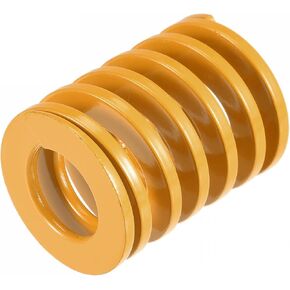 uxcell 3D Printer Die Spring, 25mm OD 35mm Long Spiral Stamping Light Load Compression Mould Die Springs for 3D Printer Electric Part, Yellow