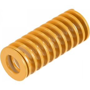 uxcell 3D Printer Die Spring, 25mm OD 65mm Long Spiral Stamping Light Load Compression Mould Die Springs for 3D Printer Electric Part, Yellow