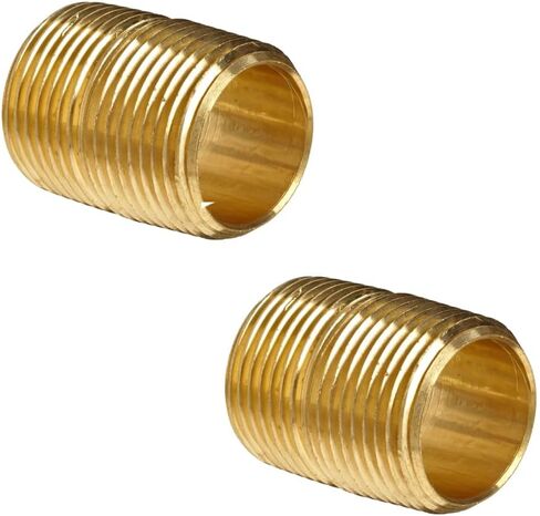 حلمة إغلاق نحاسية، 1/4 بوصة ذكر × 1/4 بوصة ذكر NPT، (عبوتان) in Saudi Arabia