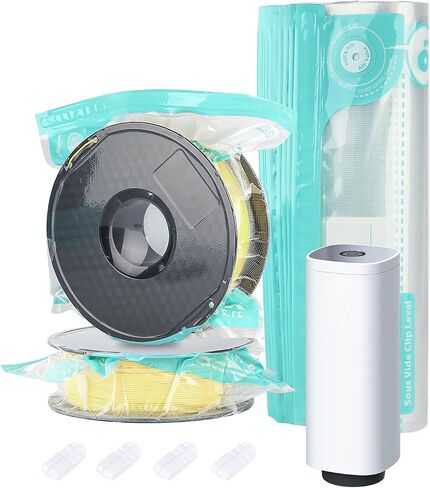 3D Printer Filament Storage Bags Vacuum Kit, Thicken 10Pcs Filament Vacuum Bags with Automatic Pump/Clips, Filament Bags Storage Spool Sealing for Keeping Filament Dry in Saudi Arabia