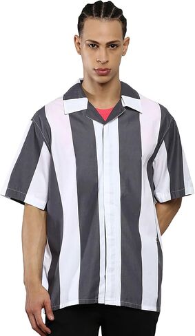 Calvin Klein Men's Stripe Easy Camp Shirt in Saudi Arabia