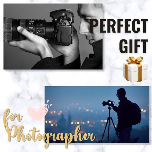 INNObeta Photographer Gift Valet Tray - PU Leather Desktop Organizer for Men with Key and Coin Holder - Perfect Birthday Present for Photographers in Saudi Arabia